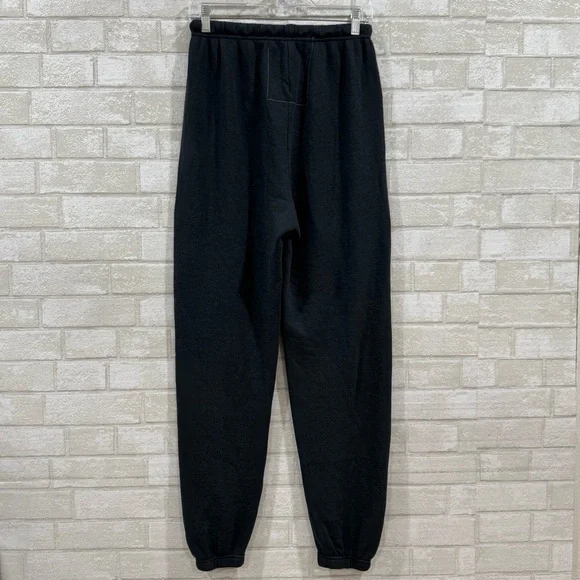 AVIATOR NATION Glitter Heart Sweatpants - Charcoal / Neon Pink - Sz - Medium - Picture 2 of 9